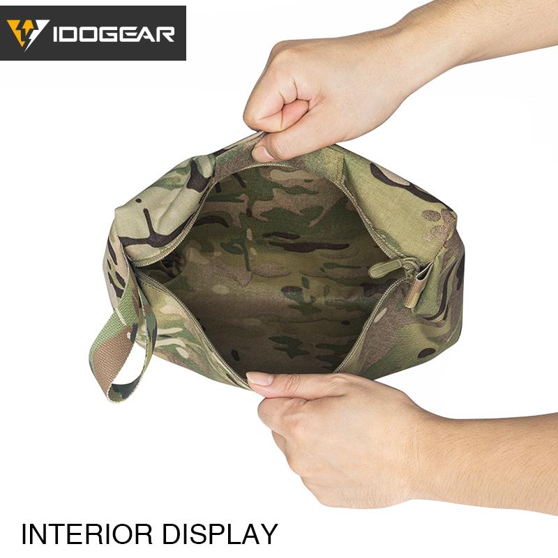 IDOGEAR Tactical Trapezoid Storage Pouch Utility Pouch Packing Cubes Military Multi-function Camouflage Practical Bag Outdoor Gear 35102