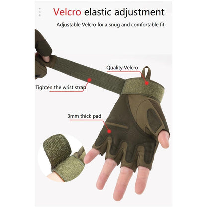 IDOGEAR Tactical Half Finger Sports Gloves For Military Army Cycing Climbing Breathable Antiskid Touch-screen 3692