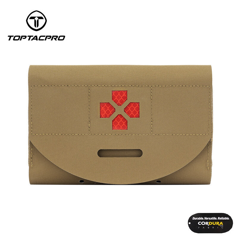 TOPTACPRO Tactical Medical Pouch First Aid Kit EMT IFAK Pouch Molle Micro Medical Pouch Blow-Out Light Pouch EMT EDC Emergency Bag 8522