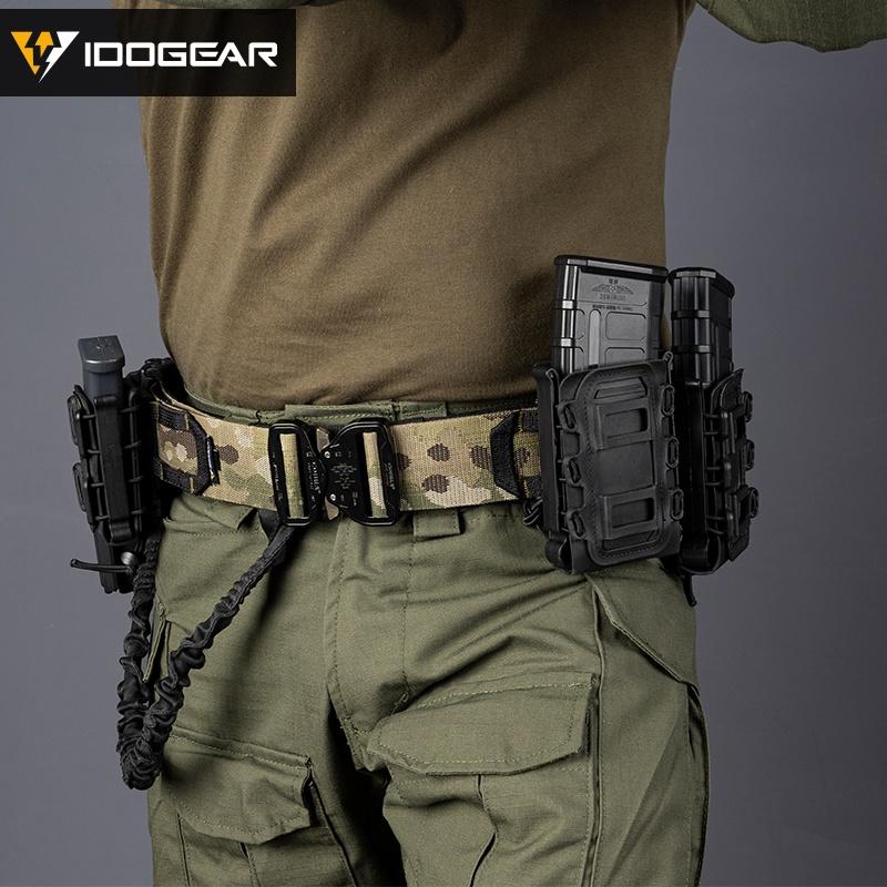 IDOGEAR Tactical Combat Belt Original COBRA Buckle Quick Release Molle (2") Belt Mans Nylon Belts For Waist 76-106cm 3420