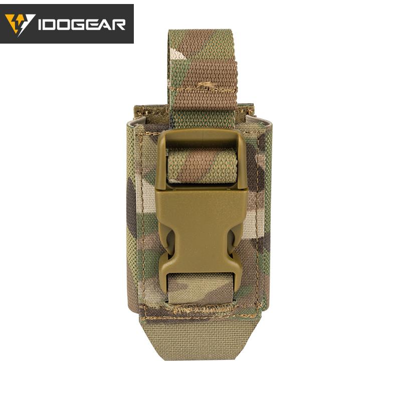 IDOGEAR Tactical Flash bang Pouch Tool Bag Modular MOLLE Quick Release Flashbomb Pouch Flashlight Pouch 3593