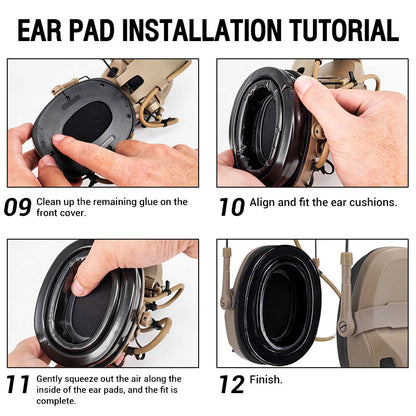 FMA Tactical Replacement Ear Cushions Silicone Ear Pads For FCS COMTAC C3 Peltor Headset 1 pair of Military Headset Accessories Outdoor Camping Hiking Gears 005