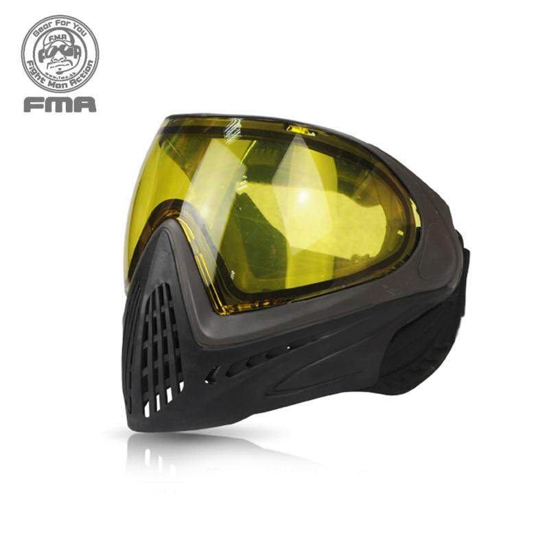 FMA F1 Full Face Safety Mask Face Guard Paintball Anti-fog Goggle Mask F0011-0021 Paintball Military Hiking Army Tactical Gear