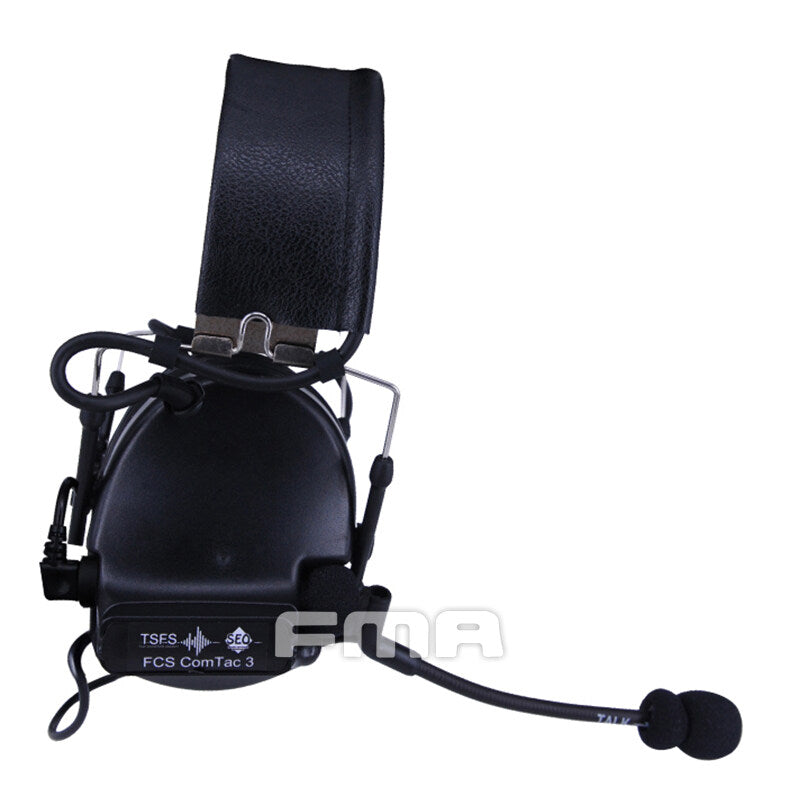 FMA FCS Tactical Headset COMTAC3 Headset Communication Pickup Noise Reduction Protection Military Headset