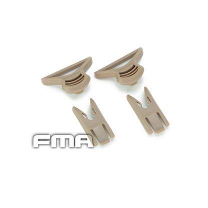 FMA Tactical Fast Helmet Goggle Swivel Clips Set 36mm for Side Rails Mount Helmet Accessory 2pcs TB312