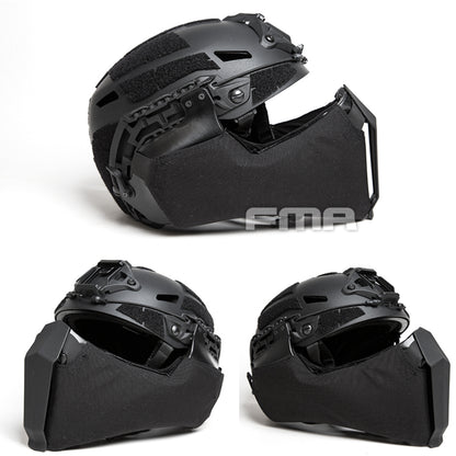 FMA Tactical Half Face Mask for Fast / High Cut / MT Helmet Military Mask Outdoor Cycling Face Mask 1304