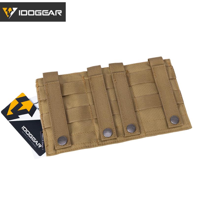 IDOGEAR Tactical 5.56 Magazine Pouch Fast Draw MOLLE Mag Pouch Carrier Triple Open Top Belt Pouch elastic fabric modular 3555