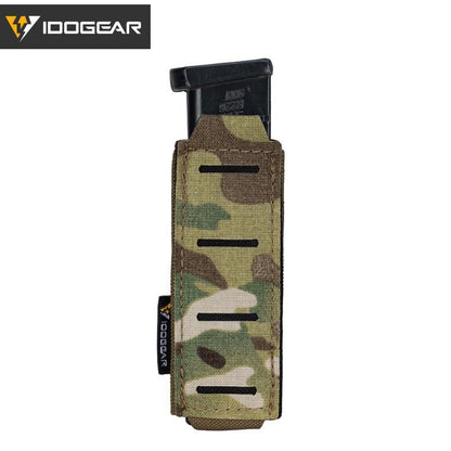 IDOGEAR Tactical Single Mag Pouch for 9mm Mag Single Magazine Carrier Military MOLLE Mag Pouch 3568