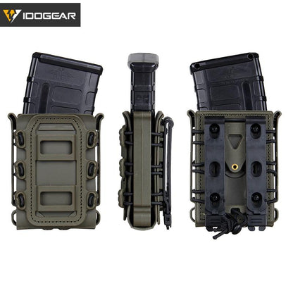 IDOGEAR Tactical Soft Shell Carrier Pouches With Molle Clip 7.62mm G Code 3516