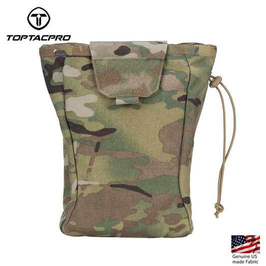 TOPTACPRO Tactical Drop Pouch Dump Pouch MOLLE Foldable Recycling Bag Military Multi-function Tool Pouch 8520