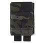 IDOGEAR Tactical Single Magazine Pouch for 7.62 MOLLE Mag Pouch Top Open with Retention Insert and Clip Strap Military Hiking Camping Mag Carrier MG-F-16