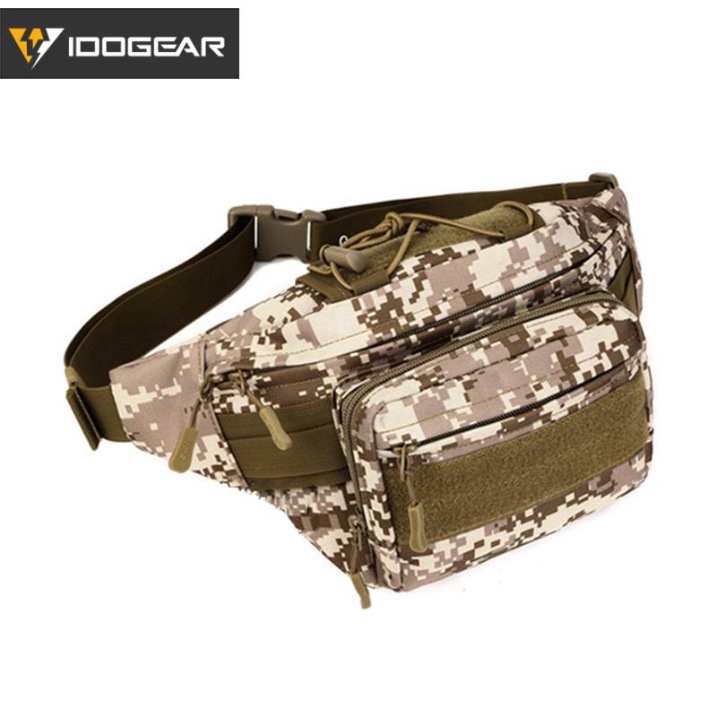 IDOGEAR Tactical Fanny Pack Waist Bag Camo Waist Pack Army Gear Military Camouflage Waist Pouch 3544