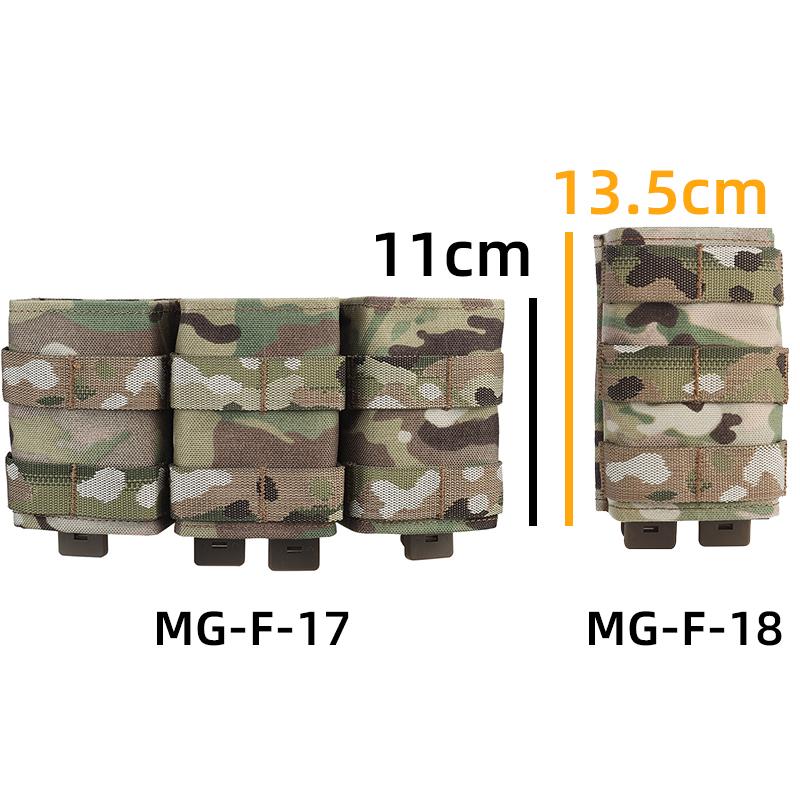 IDOGEAR Tactical Single Mag Pouch For 7.62mm Mag with Hard Insert Carrier Quick Draw Military Molle Mag Pouch MG-F-18