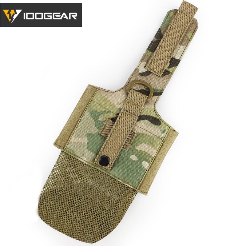 IDOGEAR Tactical Folding Bottle Pouch Camouflage Water Kettle Canteen Bag MOLLE Military Camouflage Gears 3534