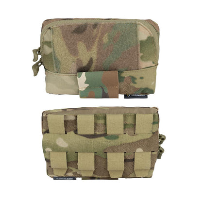 IDOGEAR Tactical FERRO Chest Pouch Hook&Loop 500D Nylon Laser Cut Elastic Cloth Multi-tape Pouch Map Bag Chest Bag Storage Pouch Lightweight Portable Military Outdoor 35103