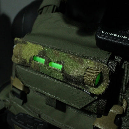 IDOGEAR PEW Tactical Glow Sticks Pouch Raptor Style Elastic Fluorescence Light Bag Military Light Sticks Holder Carrier OT41 Wargame Survival Kit