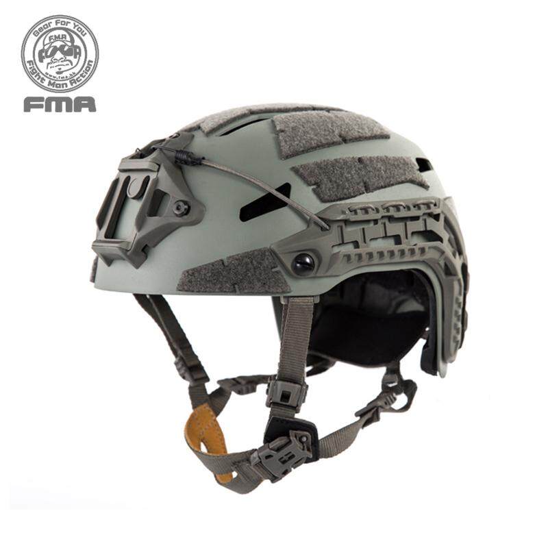 FMA Tactical Caiman Ballistic Helmet w/ NVG Shroud Rail Space Headwear Paintball Tactical Helmet Paintball Military Hiking Army Tactical Gear 1307