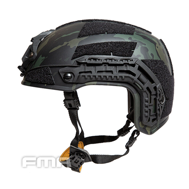 FMA Tactical Caiman Helmet W/ NVG Shroud Rail Camouflage Combat Helmet Paintball Military Camping L/XL Wargame Hiking Military Tactical Helmet 1383B