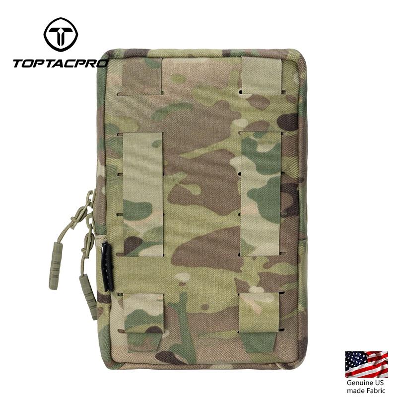 TOPTACPRO Tactical Utility Pouch Laser Cut MOLLE EDC Multifunction Sundries Recycling Bag Micro Med Kit 8518