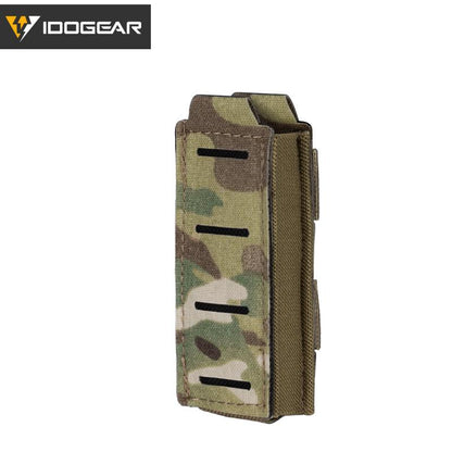 IDOGEAR Tactical Single Mag Pouch for 9mm Mag Single Magazine Carrier Military MOLLE Mag Pouch 3568