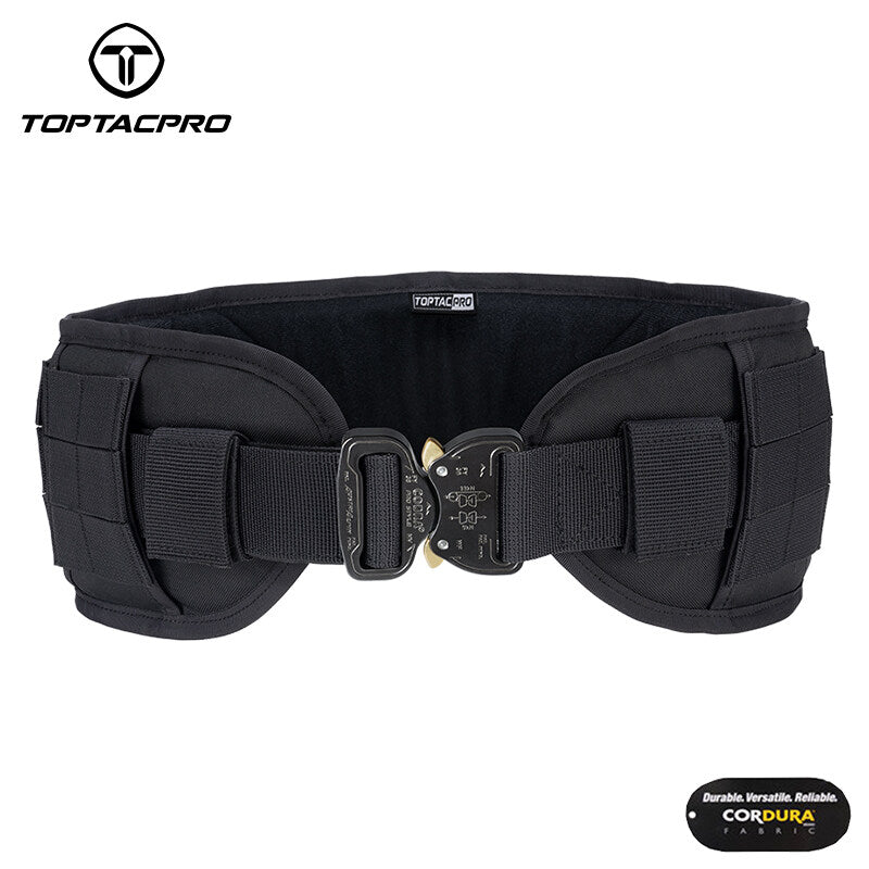 TOPTACPRO Tactical Combat Belt Quick Release Original Austrai Alpin Cobra Buckle MOLLE Load Bearing Utility Belt Tactical Duty Cummerbund 8401