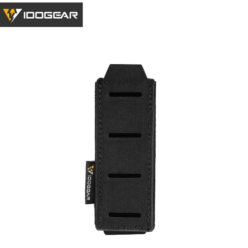 IDOGEAR Tactical Single Mag Pouch for 9mm Mag Single Magazine Carrier Military MOLLE Mag Pouch 3568