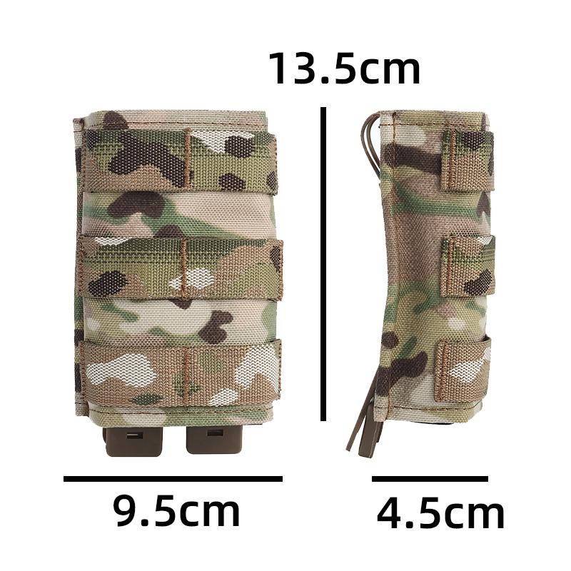 IDOGEAR Tactical Single Mag Pouch For 7.62mm Mag with Hard Insert Carrier Quick Draw Military Molle Mag Pouch MG-F-18