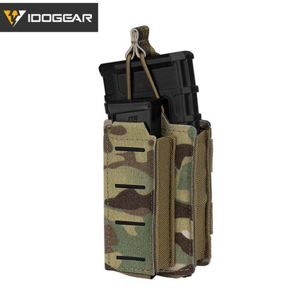 IDOGEAR Tactical Double Magazine Pouch For 9mm & 556 MOLLE 3569