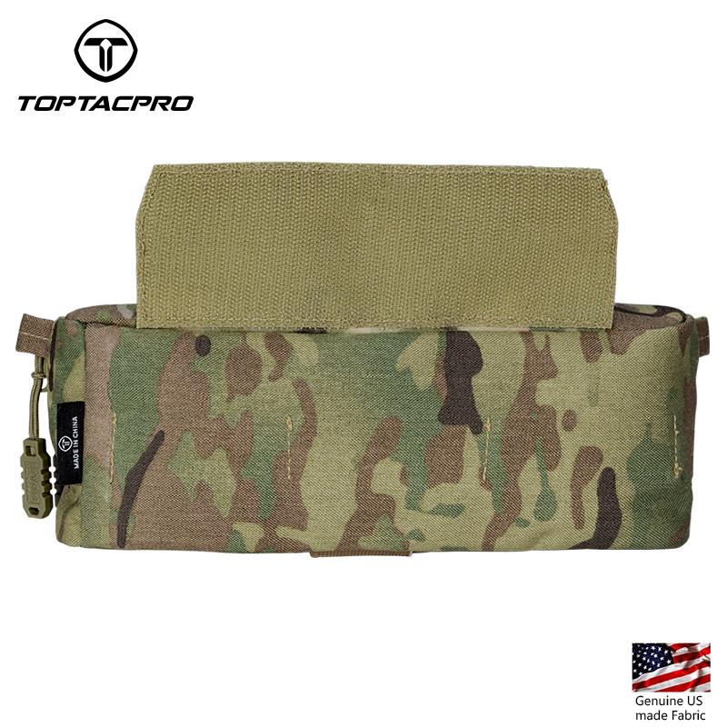 TOPTACPRO Tactical Mini Drop Pouch For AVS JPC CPC Tactical Vest EDC Military Waist Pouch Combat Recycling Pouch Tactical Multi-Function Pouch 8506