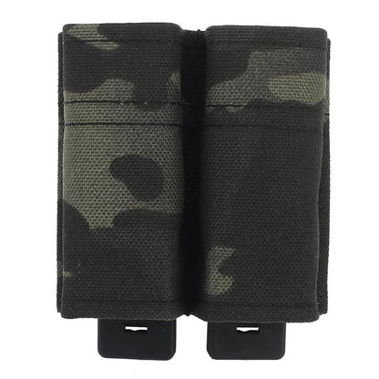 IDOGEAR Tactical Double Mag Pouch for 9MM MOLLE Mag Holder With Hard Insert Carrier Military Multicam Quick Draw Pouches MG-F-04