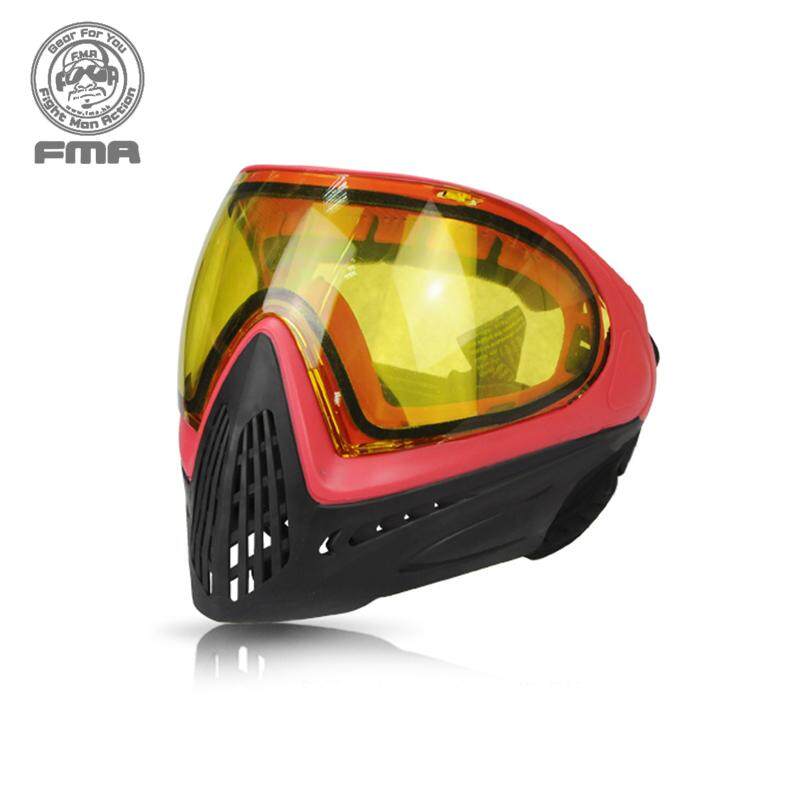 FMA F1 Full Face Safety Mask Face Guard Paintball Anti-fog Goggle Mask F0011-0021 Paintball Military Hiking Army Tactical Gear