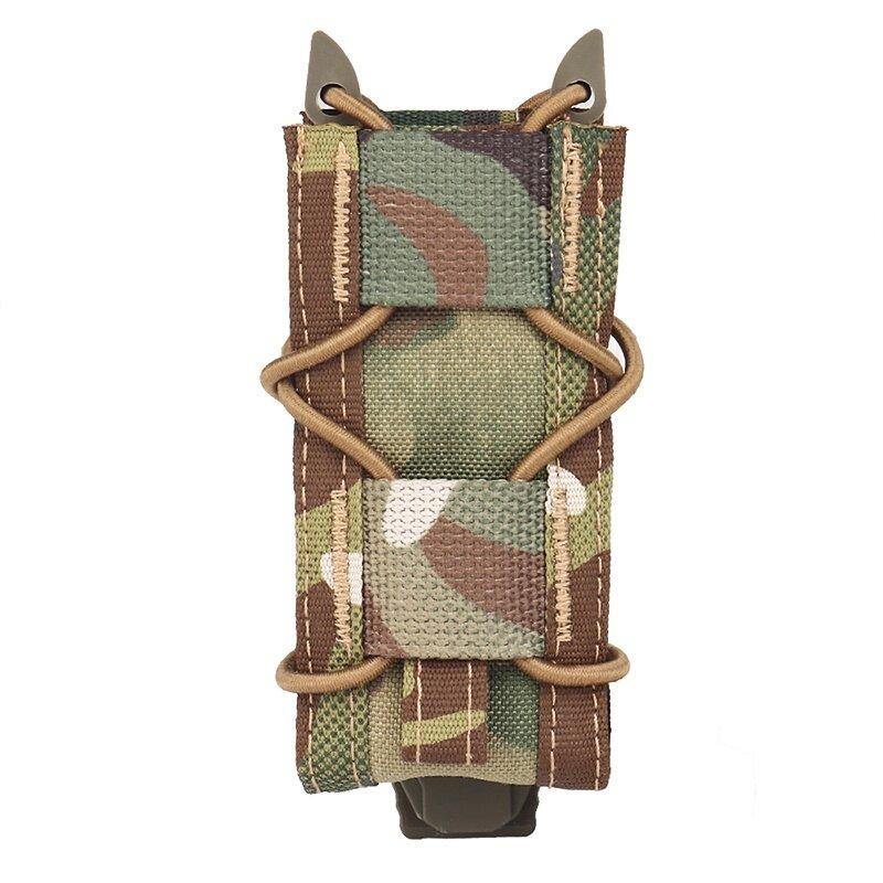 IDOGEAR Tactical TC Single 9mm Magazine Pouch MOLLE Combat Tool Bag Belt Mag Pouch Flashlight Holder MG-48