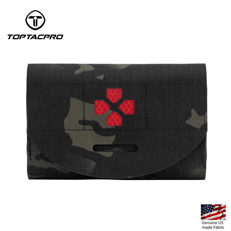 TOPTACPRO Tactical Medical Pouch First Aid Kit EMT IFAK Pouch Molle Micro Medical Pouch Blow-Out Light Pouch EMT EDC Emergency Bag 8522