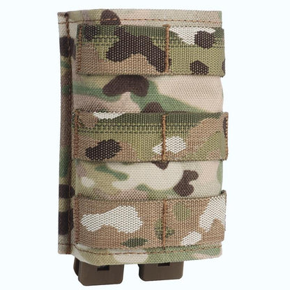 IDOGEAR Tactical Single Mag Pouch For 7.62mm Mag with Hard Insert Carrier Quick Draw Military Molle Mag Pouch MG-F-18