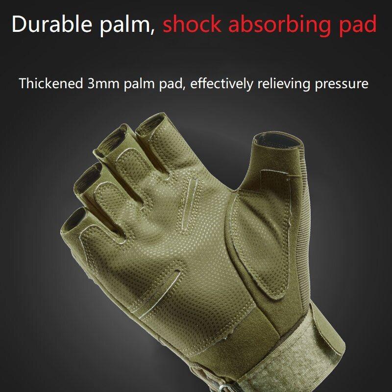 IDOGEAR Tactical Gloves Half finger Sports Gloves For Climbing Cycling Weightlifting Wear-resistant Velcro Wristband Breathable Ajustable Gloves 3697