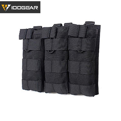 IDOGEAR Tactical Triple Magazine Pouch Molle Military MAG Pouch Carrier Modular Camouflage 3533