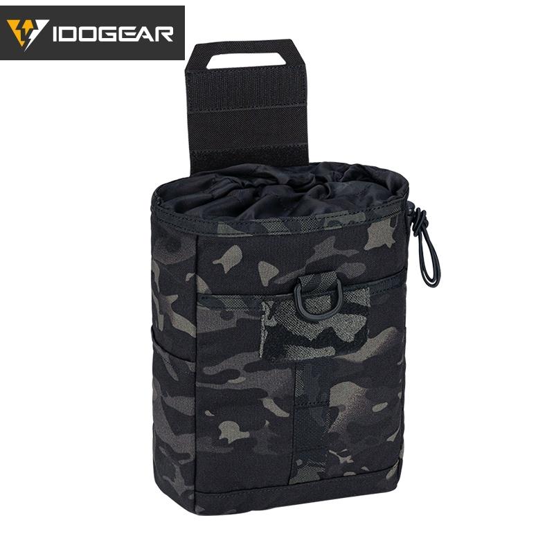 IDOGEAR Tactical Recycling Bag Foldable Military Dump Pouch Tactical MOLLE Drop Pouch 3577