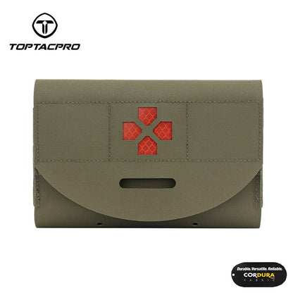 TOPTACPRO Tactical Medical Pouch First Aid Kit EMT IFAK Pouch Molle Micro Medical Pouch Blow-Out Light Pouch EMT EDC Emergency Bag 8522