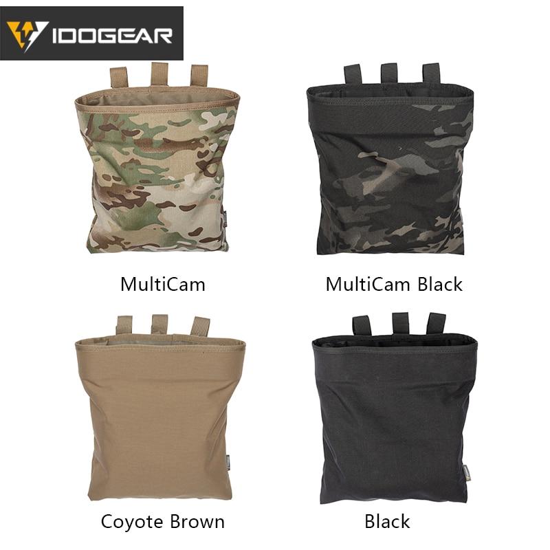 IDOGEAR Tactical Dump Pouch Molle Foldale Magazine Recycling Bag Camo Military Drop Pouch Multi-function Storage Bag 3550