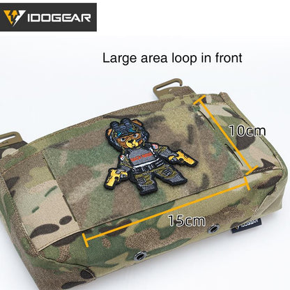 IDOGEAR Tactical DOPE Dump Pouch Tool Storage Pouch Front Panel Velcro Hook&loop Exhaust Hole with Partition Adjustable Camping Hiking Outdoor 3596