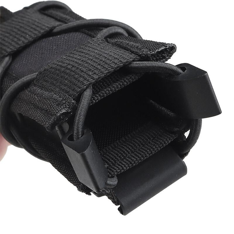 IDOGEAR Tactical TC Single 9mm Magazine Pouch MOLLE Combat Tool Bag Belt Mag Pouch Flashlight Holder MG-48