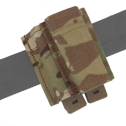 IDOGEAR Tactical Double Magazine Pouch For 5.56 & 9mm Mag with Hard Insert Carrier Quick Draw MG-F-07