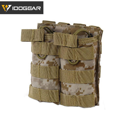 IDOGEAR Tactical Magazine Pouch For 556 Mag Molle Double MAG Pouch Carrier Modular 3532