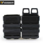 IDOGEAR Tactical Double Mag Holder For 556 Fastmag Molle Mag Carrier 5.56 Magazine Pouch Holder Set 3535