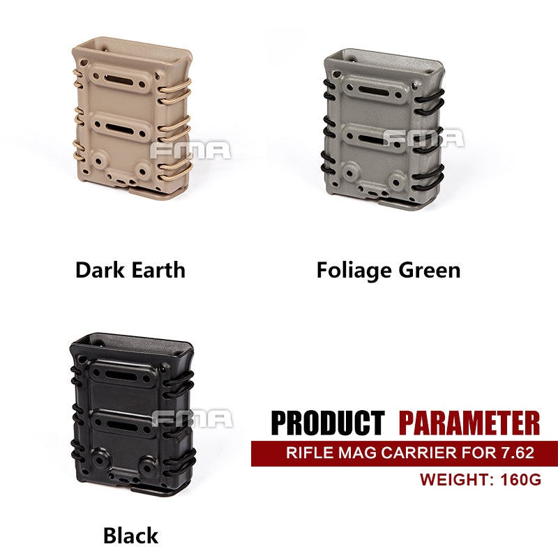 FMA Tactical Magazine Pouch Mag Carrier Holder pouch For 762mm MOLLE Fastmag Mag Pouch 1216