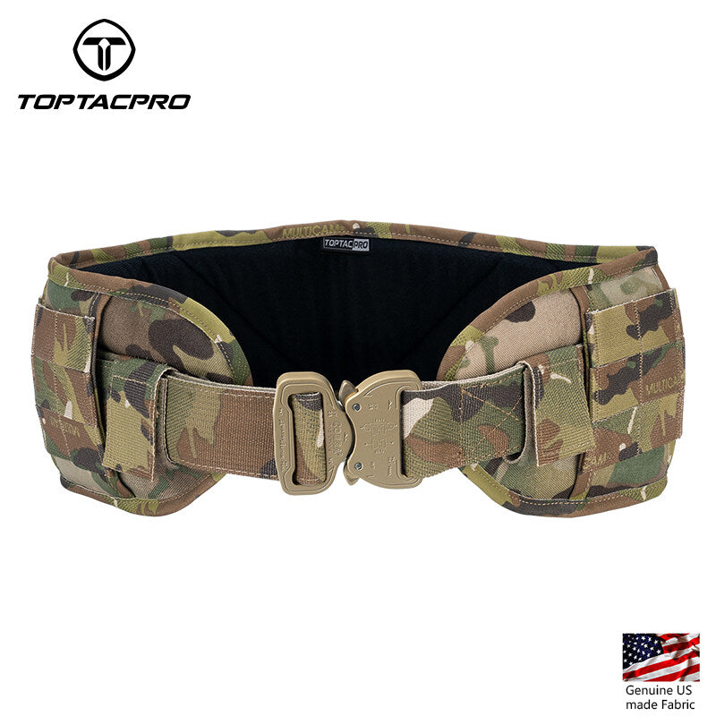 TOPTACPRO Tactical Combat Belt Quick Release Original Austrai Alpin Cobra Buckle MOLLE Load Bearing Utility Belt Tactical Duty Cummerbund 8401