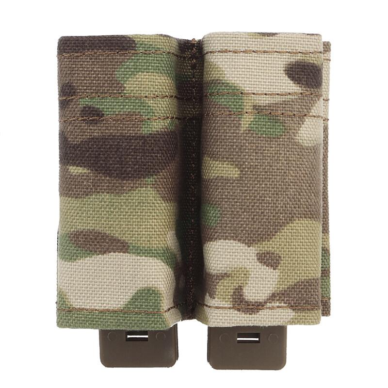 IDOGEAR Tactical Double Mag Pouch for 9MM MOLLE Mag Holder With Hard Insert Carrier Military Multicam Quick Draw Pouches MG-F-04