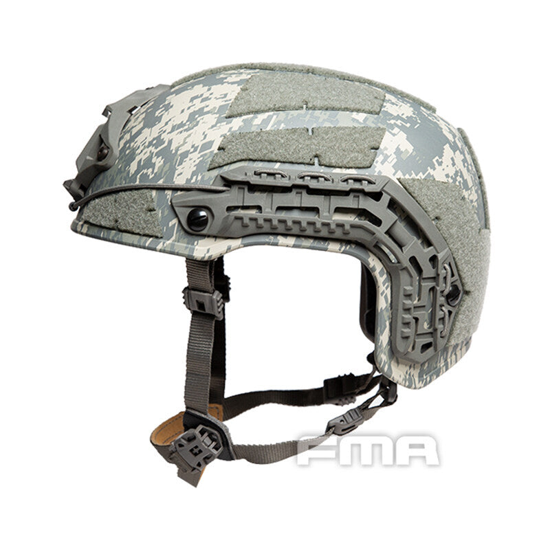 FMA Tactical Caiman Helmet W/ NVG Shroud Rail Camouflage Combat Helmet Paintball Military Camping L/XL Wargame Hiking Military Tactical Helmet 1383B