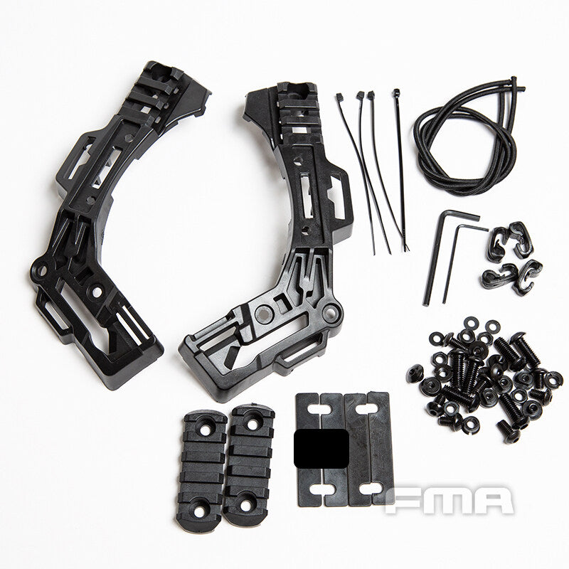 FMA Tactical Guide Rail System Kit for EX BALLISTIC Version 3.0 Helmet Accessories POM Rail