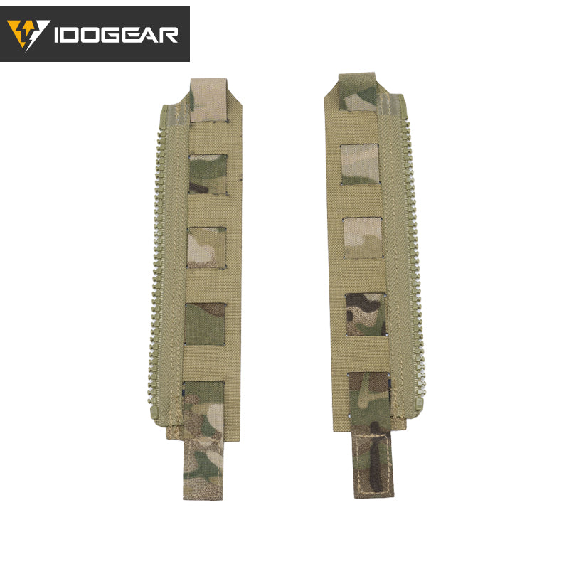 IDOGEAR Tactical Zipper Connection 500D Nylon YKK Zipper Board MOLLE Back Board Adapter Camo Lightweight Universal FCSK3.0 3950